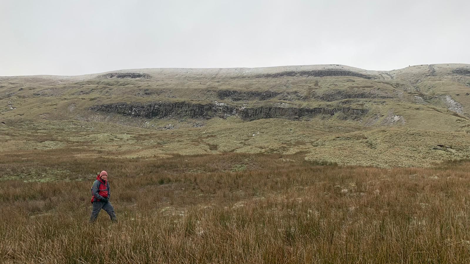 Foot of the hill, it was steeper than it looks!