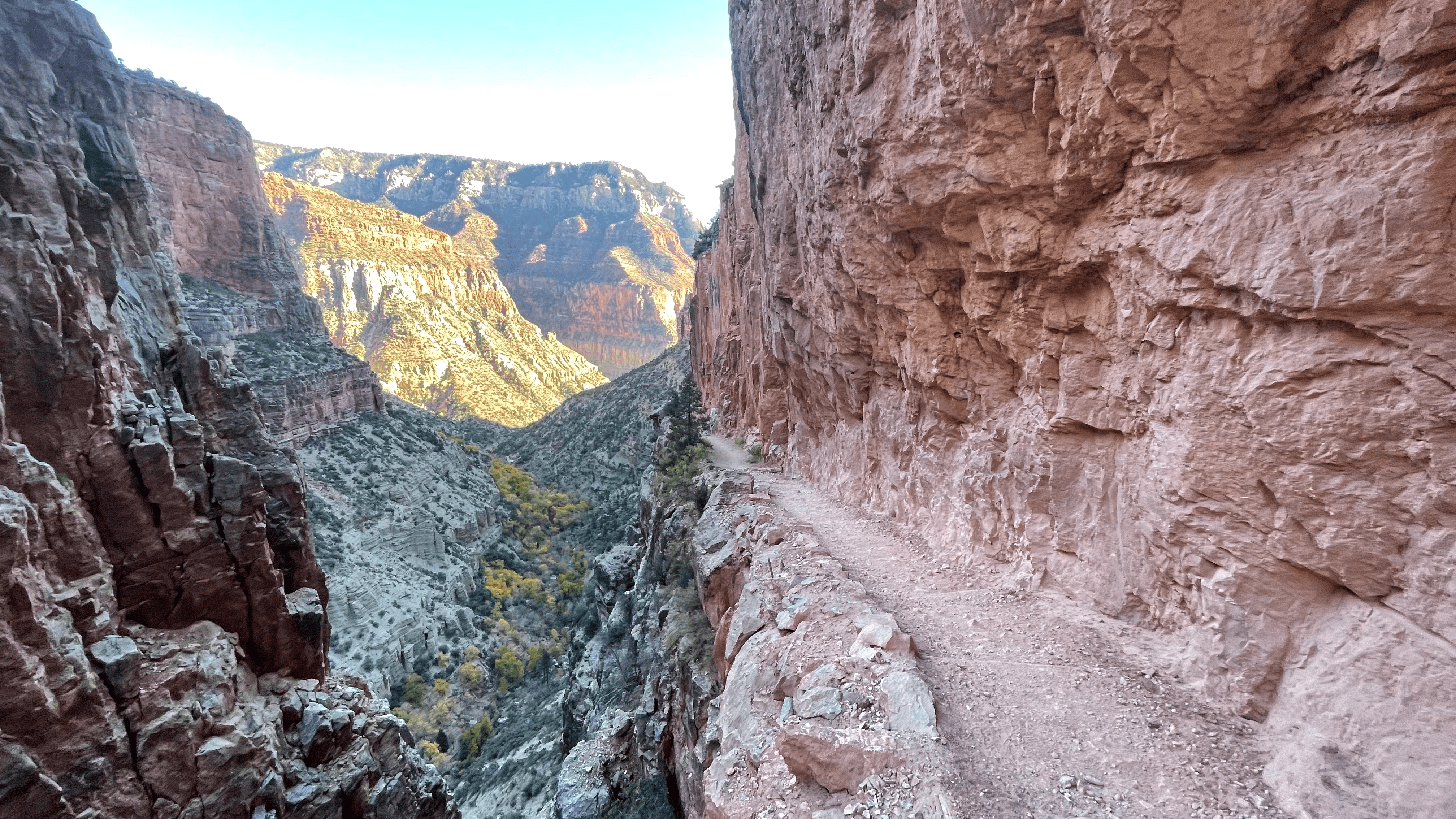 View into the canyon